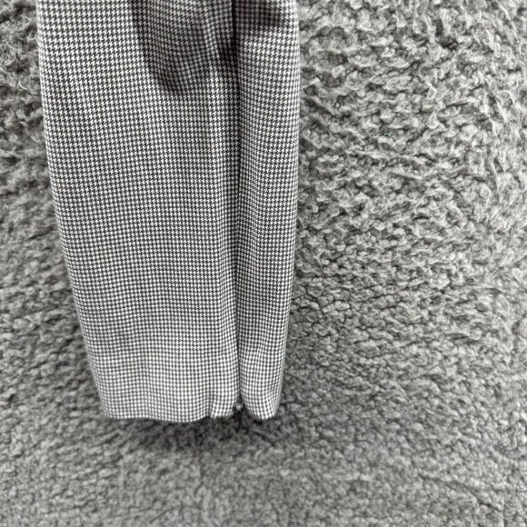 LOFT Pants Women's 0 Gray Stretch Hounds Tooth Ankle Zip Casual Pants Ladies 0 - Picture 7 of 14